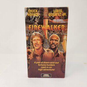 Firewalker VHS Chuck Norris & Louis Gossett Jr. 1986 Video Treasures (vhs)